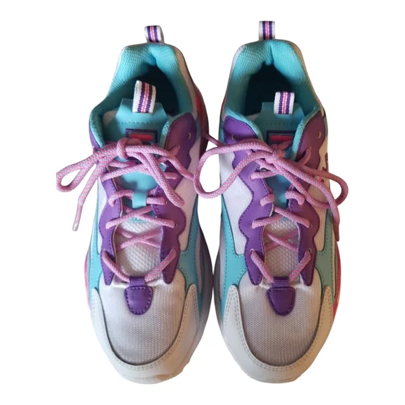 Fila Girl's Multicolor Sneakers Size 5.5 - Picture 2 of 9